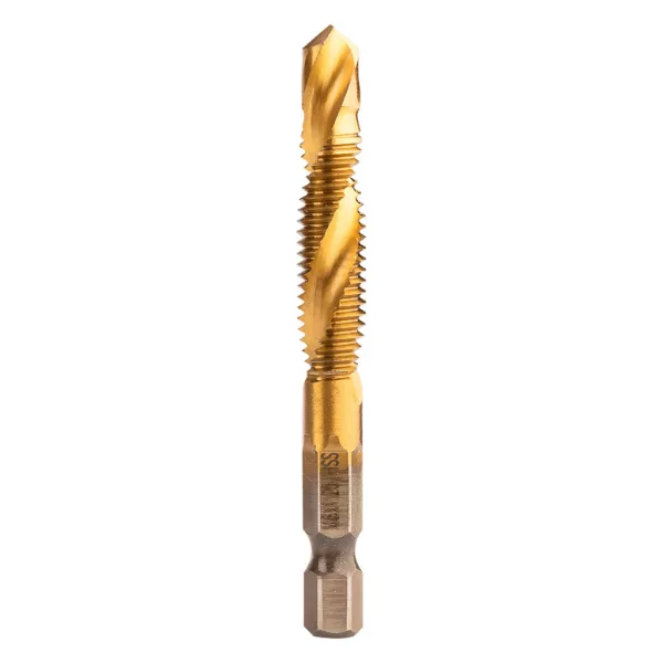 NEO TOOLS Gépi menetfúró, 2az1ben előfúró éllel, HSS-Titán, M8X1,25mm, hatszög szárral 08-954