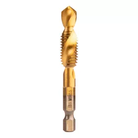   NEO TOOLS Gépi menetfúró, 2az1ben előfúró éllel, HSS-Titán, M10X1,5mm, hatszög szárral 08-956