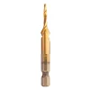 NEO TOOLS Gépi menetfúró készlet, 2az1ben előfúró éllel, HSS-Titán, M3-M10, 6db, hatszög szárral 08-959