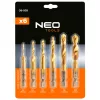 NEO TOOLS Gépi menetfúró készlet, 2az1ben előfúró éllel, HSS-Titán, M3-M10, 6db, hatszög szárral 08-959