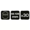 NEO TOOLS Olajszűrő kulcs készlet 30db-os 11-242