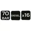 NEO TOOLS Kompresszió mérő készlet diesel 16db 11-262