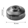 NEO TOOLS Olajszűrő kulcs 76mm, 14 pontos, 3/8" kulcsnyílással 11-364