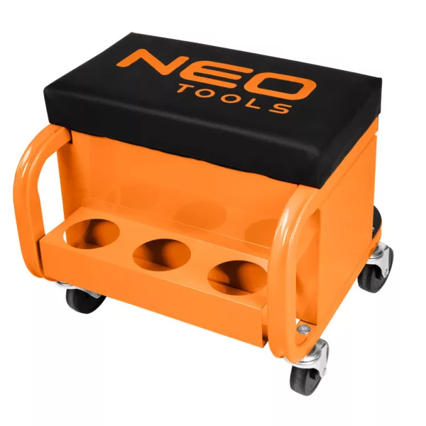 NEO TOOLS Szerelőszék, fém szerkezetű, kerekekkel, szerszámfiókokkal 11-605