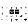 NEO TOOLS Gépkocsi rögzítő patent készlet, 360db, Toyota/Lexus 11-950