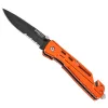 NEO TOOLS Összecsukható kés, 11,5cm, retesszel és szíjvágó pengével, penge: 8.5cm 63-026