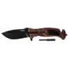 NEO TOOLS Összecsukható Túlélőkés, 22cm, 6 az 1-ben: kés, síp, kovakő, csavarkulcs, szíjvágó, üvegtörő, penge: 9cm 63-107
