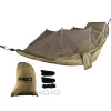 NEO TOOLS Függőágy szúnyoghálóval 330x140cm, 210T nylon, maxterhelhetőség 200kg, sötétzöld 63-123