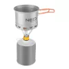 NEO TOOLS Kemping gázégő, EN417 szerinti, 123x80mm, maxedényátmérő 200mm, súly 103g, 3000W teljesítmény, rozsdamentes acél 63-128