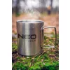 NEO TOOLS Kemping bögre 320ml, duppla fal, behajtható fogantyú 63-150