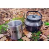 NEO TOOLS Kemping bögre 320ml, duppla fal, behajtható fogantyú 63-150