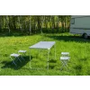 NEO TOOLS Kempingasztal 4 székkel, összecsukható, tokban 63-159