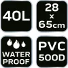 NEO TOOLS Vízálló hátizsák, PVC, 28X65cm, 40L 63-162