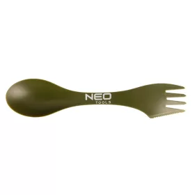   NEO TOOLS Kemping evőeszköz, 3 az 1 ben, ABS műanyag 63-168