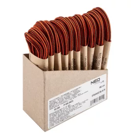   NEO TOOLS Cipőfűző 150cm, narancs/fekete, Rendelési egység: 10db 82-393