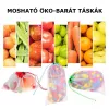 Újrafelhasználható hálós mosható öko-barát táskák