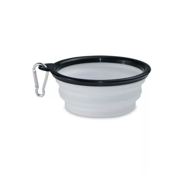 Latex hordozható etető és itató tál kutyáknak (350ML)