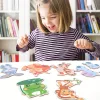 Oktató Puzzle Játékkészlete Tárolódobozzal