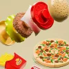 Játék Piknik Készlete Burgerrel, Pizzával és Sült Krumplival