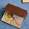 Fa Puzzle Játék Oktató Fa Puzzle Doboz
