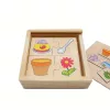 Fa Puzzle Játék Oktató Fa Puzzle Doboz
