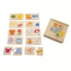 Fa Puzzle Játék Oktató Fa Puzzle Doboz