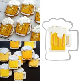   Oktoberfest ihlette sör formájú rozsdamentes acél süteményszaggató