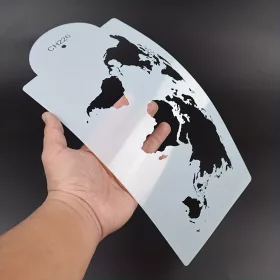 Map Shape tortasablon, tortadíszítő sablon forma