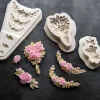 Virágfüzér csokor csokoládé forma, 3D szilikon forma