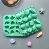 12-üreges szilikon kagyló és tengeri csillag formák