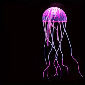   Medúza akvárium dekoráció, fluoreszkáló világító szilikon medúza dekoráció