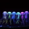 Medúza akvárium dekoráció, fluoreszkáló világító szilikon medúza dekoráció