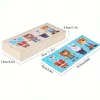 Fa állatos öltöztetős puzzle, logikus gondolkodást fejlesztő játék