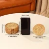6 db kézzel szőtt rattan kávés pohár alátét szett