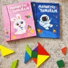 Színes Mágneses Tangram Készlet Gyerekeknek