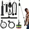 Tricepsz Gyakorló Készlet Edzőfelszerelés Otthoni Edzőterem Kezdőknek Kültéri Fitness Tárcsa Fitness Kábel Emelőrúd Akasztókötél 10db/készlet
