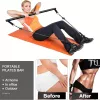 8db Készlet - Pilates Bar Készlet 4 Ellenállási Szalaggal (63.5 KG) 8 részes rózsaszín【63.5 kg】