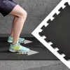 46 fekete EVA egymásba illeszkedő fitnesz szőnyegek Bézs/EVA-Keresztminta-46 darab