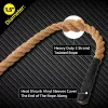 VANDHAM Battle Rope - Magas Intenzitású Fitnesz Kötél, Alkalmas Otthoni Edzőtermekben, Erősítő Edzésekhez És Súlyzó Edzésekhez - Tartós Edzés Kötél 2,5 Cm/1 Hüvelyk - 3M/10Ft