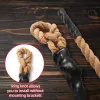 VANDHAM Battle Rope - Magas Intenzitású Fitnesz Kötél, Alkalmas Otthoni Edzőtermekben, Erősítő Edzésekhez És Súlyzó Edzésekhez - Tartós Edzés Kötél 2,5 Cm/1 Hüvelyk - 4,5M/15Ft