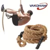VANDHAM Battle Rope - Magas Intenzitású Fitnesz Kötél, Alkalmas Otthoni Edzőtermekben, Erősítő Edzésekhez És Súlyzó Edzésekhez - Tartós Edzés Kötél 2,5 Cm/1 Hüvelyk - 7,5M/25Ft