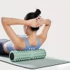 1 db EVA habos masszázs henger jógához és pilateshez, közepes keménységű, kézi működtetésű, fitnesz hátedző eszköz, mobilitásjavító, edzőtermi kiegészítő - fekete, kék, lila 30 cm lila