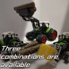 Farm Traktor Kombinációs Készlet Hármas kombináció (nyolckerekes traktor + első villás emelő + szállító + 3 szénakazal)