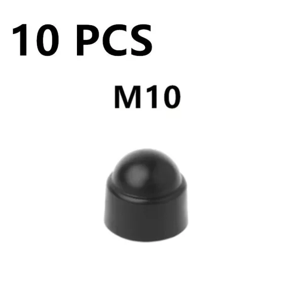 10db M6 M8 M10 M12 Csavar Védősapka Fedél Csavar Anyák Szabadon Látható Hatszögletű Műanyag Csavar Anya Rozsdamentes Porvédő Autó Kiegészítők 10 darab M10