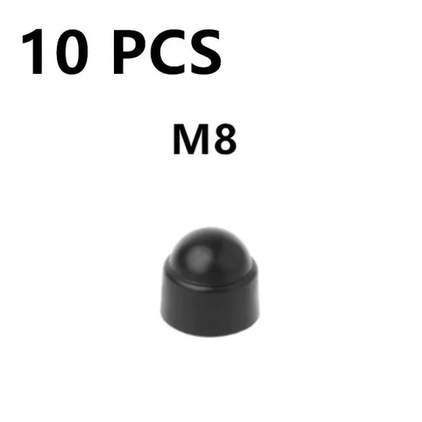 10db M6 M8 M10 M12 Csavar Védősapka Fedél Csavar Anyák Szabadon Látható Hatszögletű Műanyag Csavar Anya Rozsdamentes Porvédő Autó Kiegészítők 10 darab M8