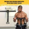 1 db Vas- és alkarerősítő, izomfejlesztő rúd, erőedző eszköz, fekete, univerzális méret, áramforrás nélkül, fitnesz és szabadtéri sportfelszerelés