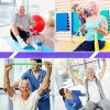 3 db jóga ellenállás szalag készlet, TPE elasztikus szalagok 4 ellenállási szinttel, sport gyakorlati felszerelések fitneszhez, jóghoz, pilateshez, erősítő edzéshez