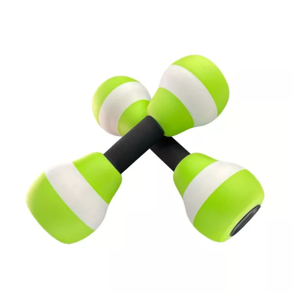 2db, Aqua Fitness Barbell, Swim Aqua Fitness Barbell, Vízi Aerobik Gyakorlat Zöld És Fehér