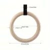 Fa gyűrűk húzódzkodáshoz és erőnléti edzéshez 28 Mm-es Akasztógyűrű + 2,5 Cm-es Heveder