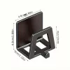 4db Modern Easy Install Öntapadó Fém Trapézúmosó Tároló Állvány fehér - 4 db